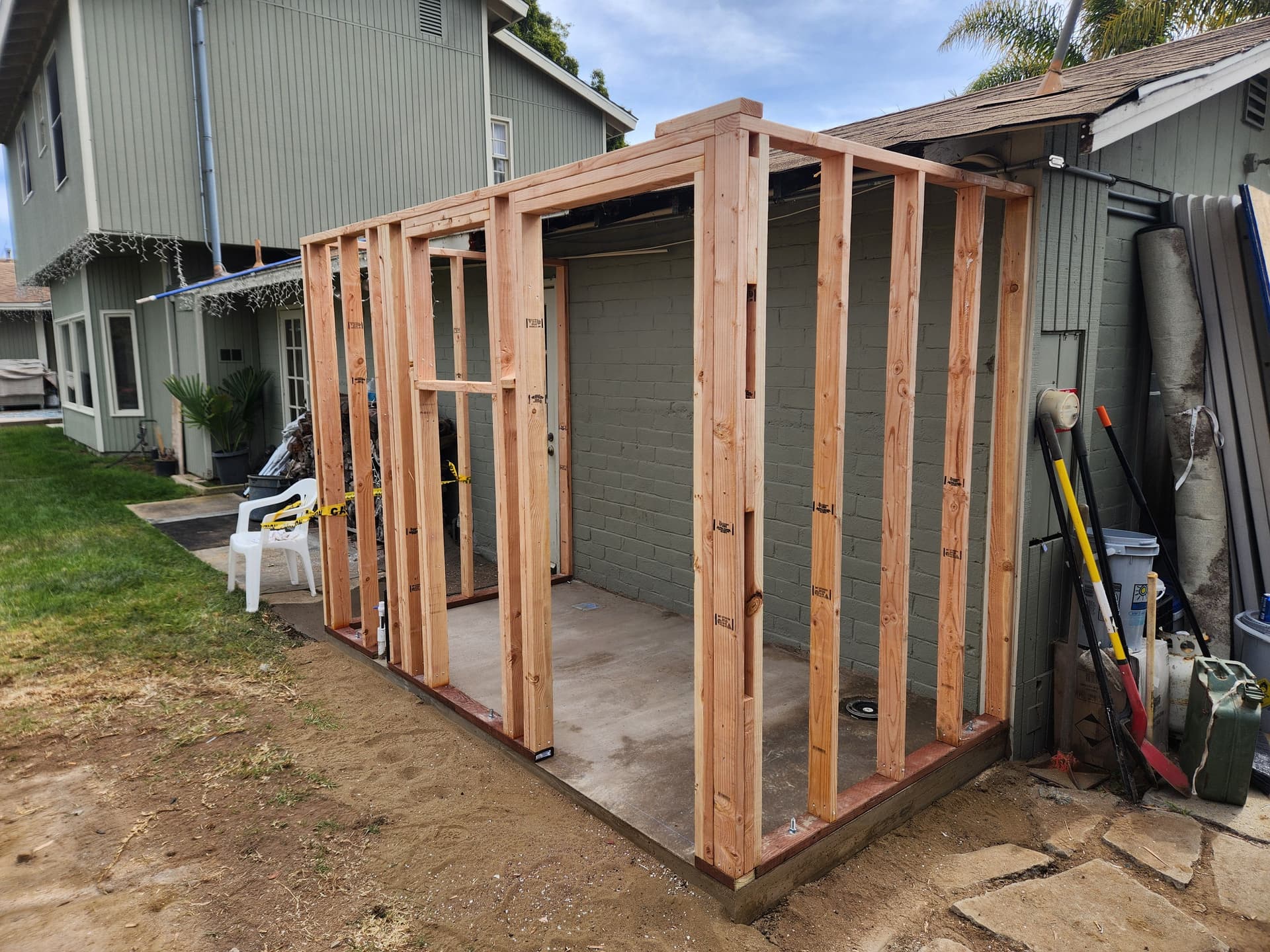 Gallery photos for Bathroom Addition in Progress - Framing to Finishing: Image #1