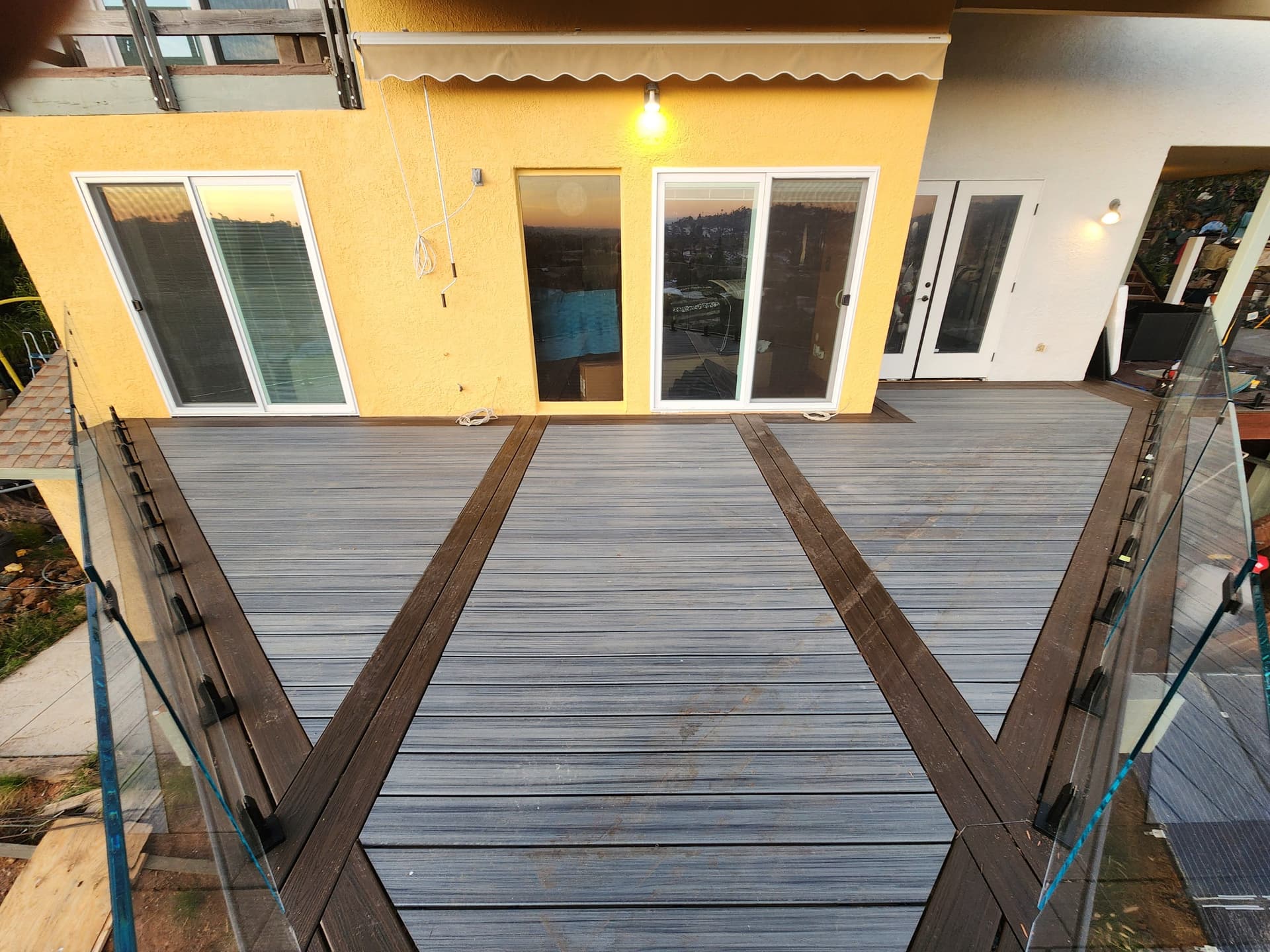 Gallery photos for Stunning Trex Deck with Glass Railing in Spring Valley CA: Image #1