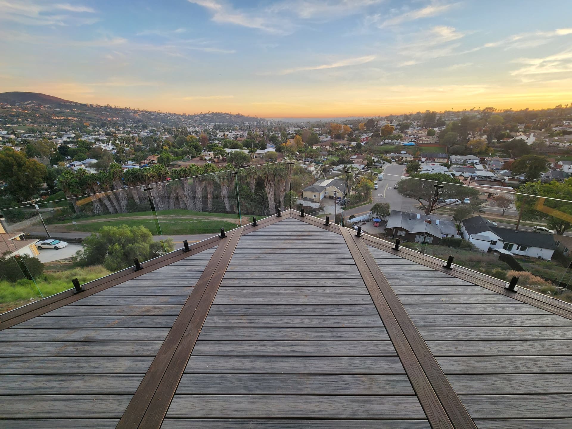 Gallery photos for Stunning Trex Deck with Glass Railing in Spring Valley CA: Image #3