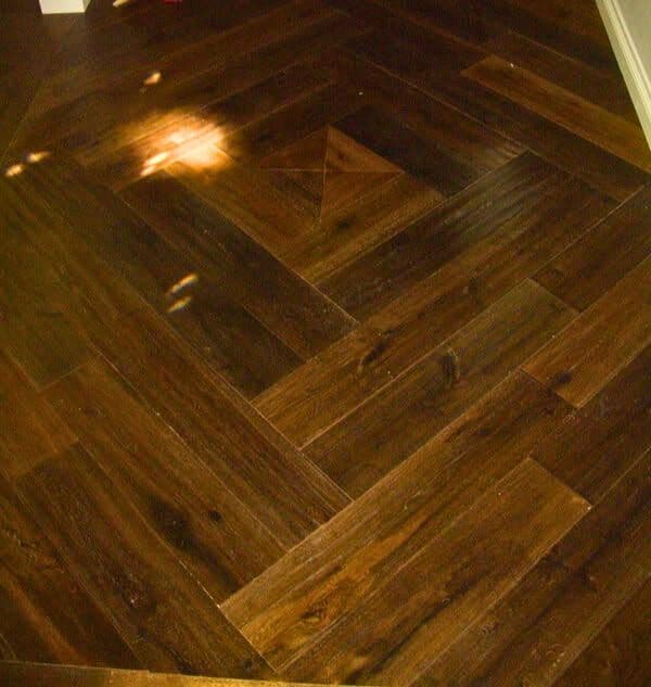 Oceanside Home Transformed with Chevron Wood Floors image