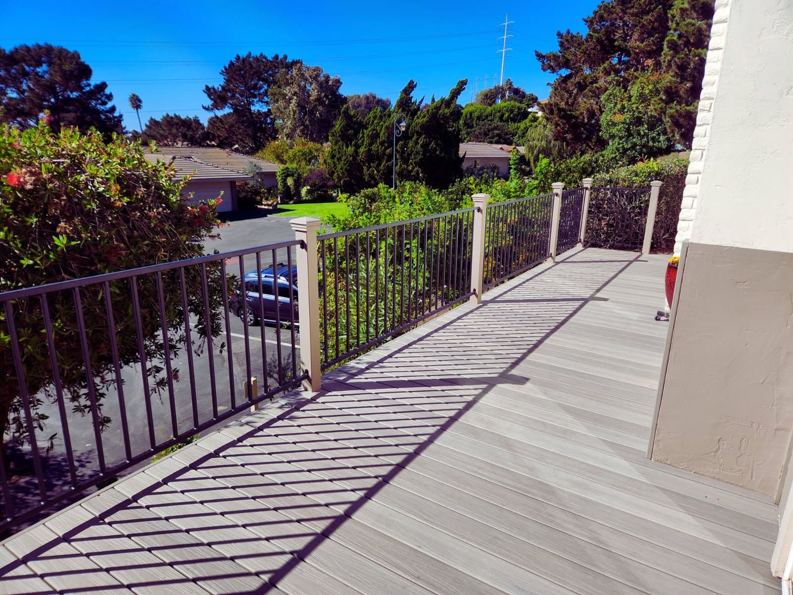 Gallery photos for Stylish Composite Deck with Privacy Wall in Solana Beach: Image #1