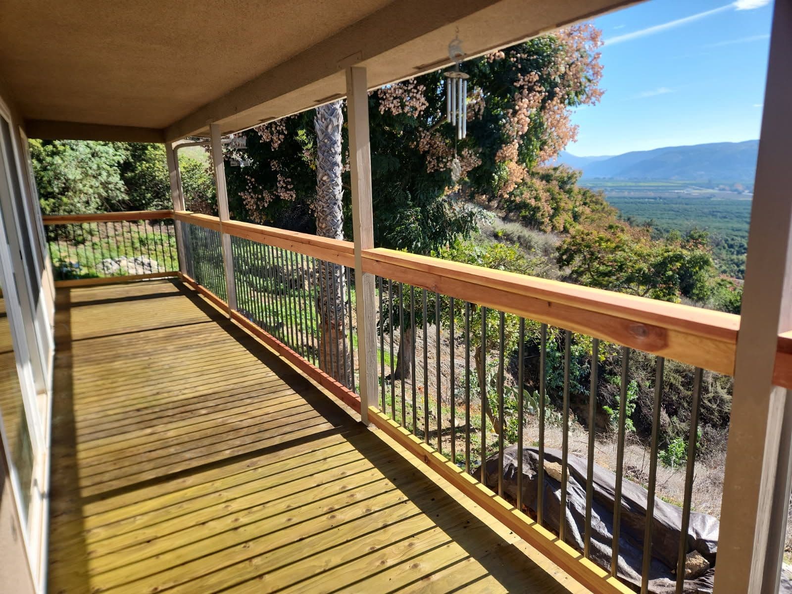 Stunning Redwood Deck with Scenic Pauma Valley Views image