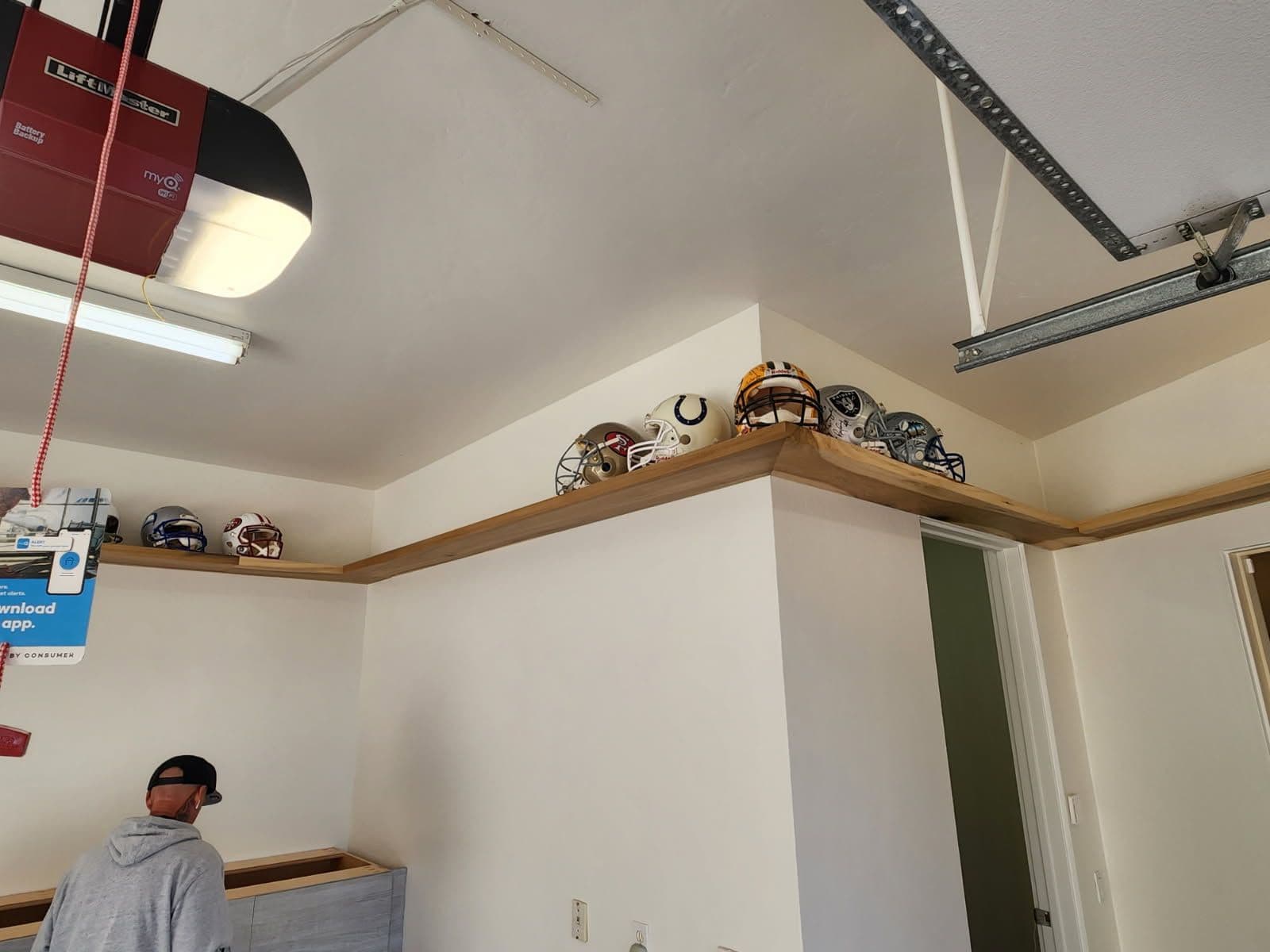 Gallery photos for Innovative Floating Memoraibliia Shelf Installation: Image #1