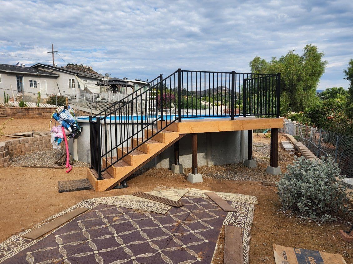 Gallery photos for El Cajon Poolside Deck Transformation: Image #2