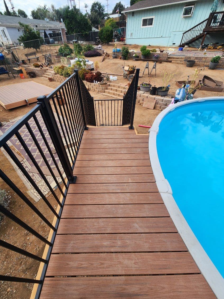 Gallery photos for El Cajon Poolside Deck Transformation: Image #3