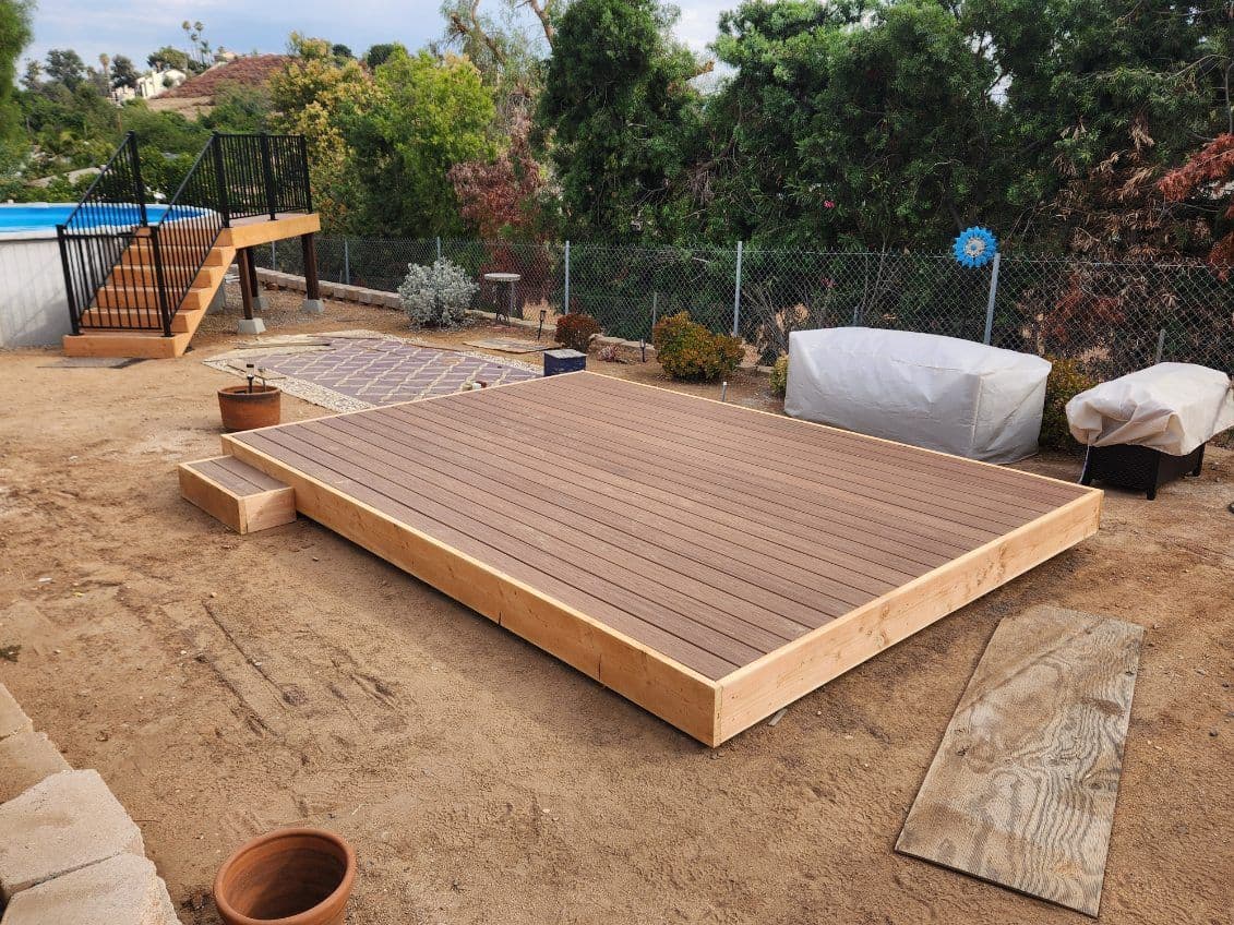 Gallery photos for Beautiful Floating Trex Deck in El Cajon Transformation: Image #3