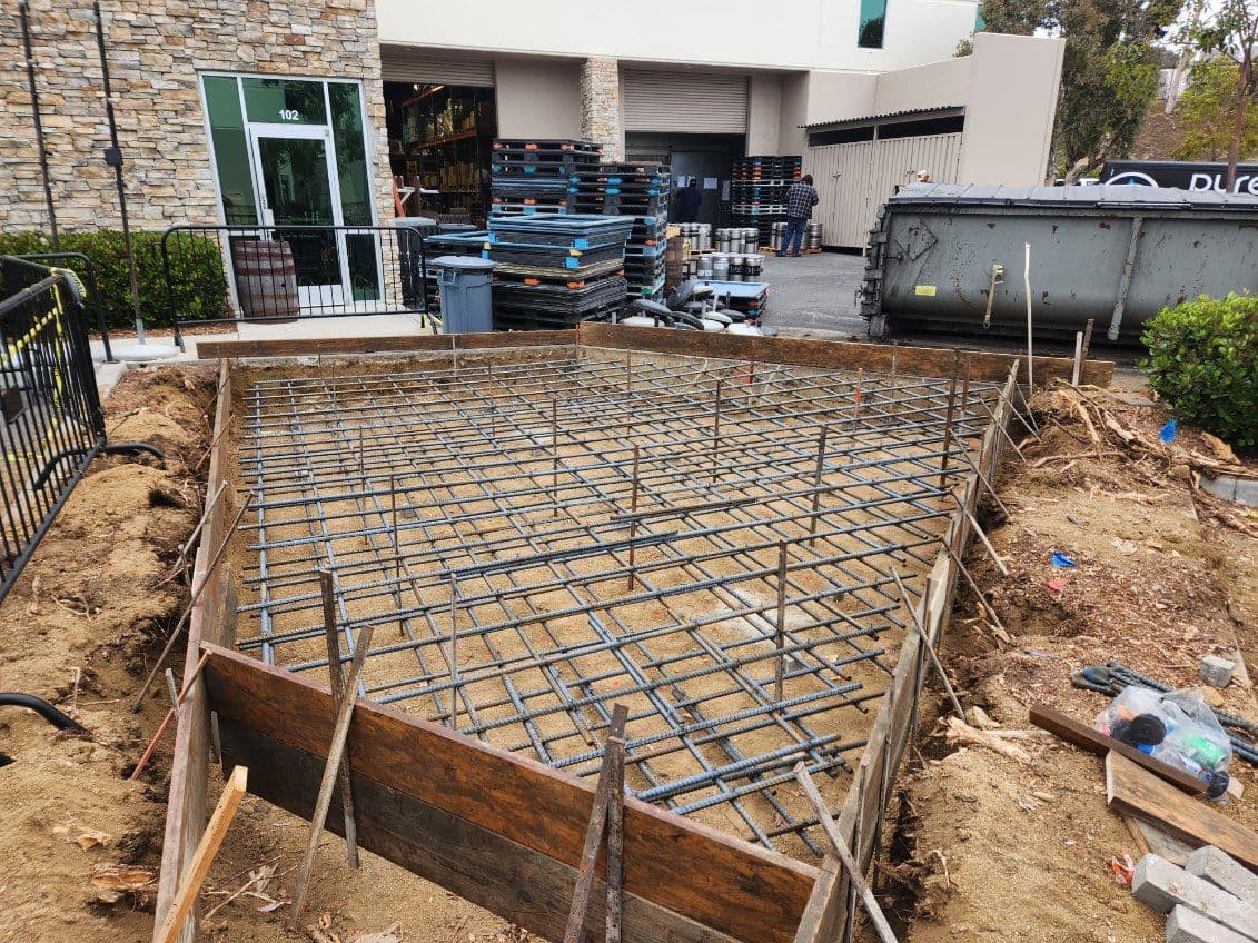 Gallery photos for Concrete Base for Brewery Silo in Vista CA: Image #1