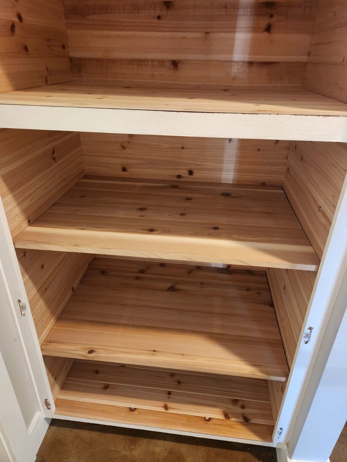 Gallery photos for Custom Cedar Cabinet Enhances Storage: Image #2