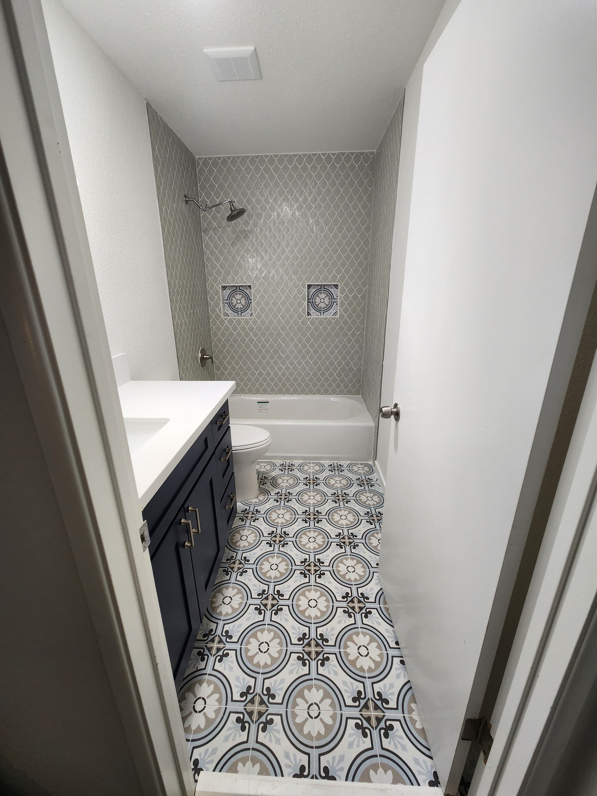 Gallery photos for Clairemont Bathroom Goes From Demo Day to Done: Image #1